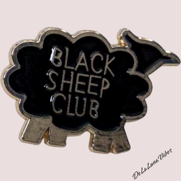 3/$12 "Black Sheep Club" Enamel Pin. - Picture 2 of 3